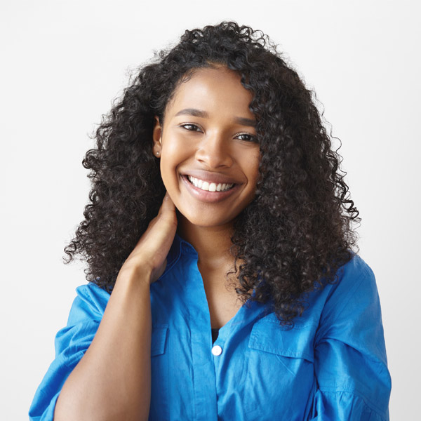 beautiful woman smiling